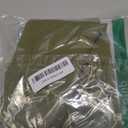 AORISSI 100% Natural Linen Rustic Scalloped Embroidery Table Runner 72 Inches Long, Linen Table Runner 14 x 72 Inch for Dresser and Dining Tables Decor, 4-6 Sets, Olive Green(Edges-Gold)