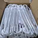 Aodaer Clear Wedding Umbrella with Foldable Storage Box Transparent Auto Open Stick Umbrellas Windproof Large Canopy Umbrella with J Hook Handle for Outdoor Activities, Wedding Photography