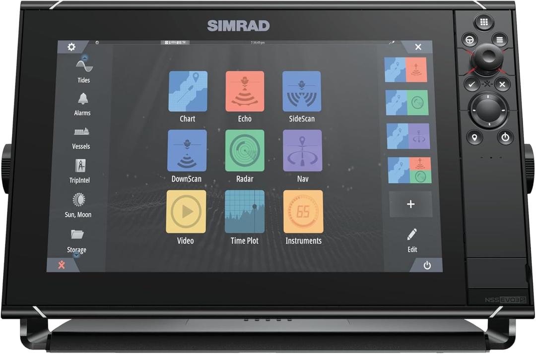 Simrad NSS Evo3S 9", 12" and 16" Multifunction Fish Finder Chartplotter with Preloaded C-MAP US Enhanced Charts
