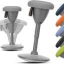 Wobble Stool Standing Desk Stool, Adjustable Height Standing Desk Chair for Office Desks and Classrooms, 360 Balance Stool with Rocking Motion, Non-Slip Base, Portable Stools (Light Grey)