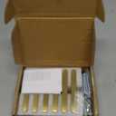 Goo-Ki 6 Pack Pure Brass Made Luxurious Cabinet Pulls,Matte,3 Inches Center to Center,Brushed Brass