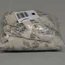 jinchan Gray Floral Kitchen Curtains 36 Inch Linen Tier Curtains Farmhouse Cafe Half Window Drapes Over Sink Light Filtering Grey on Beige for Living Room Laundry Tie Top 2 Panels