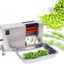 Electric Pea Sheller Machine, Semi-Automatic Stainless Steel Pea Bean Peeling Machine, 22 Lbs/h Output Commercial Bean Pea Peeler Stripper Sheller for Restaurants, Vegetable Vendors