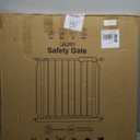 Mom's Choice-GROWNSY Baby Gate for Stairs, 29.5"-48.4" Pressure Mounted Baby Gate for Top of Stair&Doorway with V-Shaped Rods, Anti-Trip Pedal, Extra Wide Stairs Dog Gate Easy Install w/Red Reminder