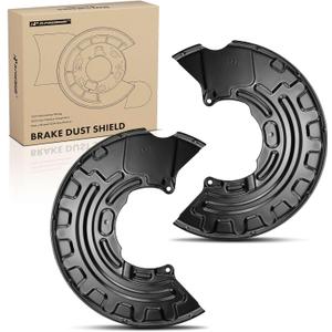 A-Premium Front Side Brake Dust Shield Compatible with Select Volkswagen, Audi and Seat Models - Passat 2005-2010, Golf 2004-2016, Eos 2007-2015, Passat CC 2009-2012, A3, TT, Leon, Toledo - 2-PC Set