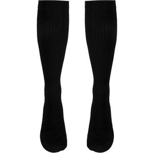 NuVein Compression Socks, 20-30 mmHg Support for Men, Padded Cushion Foot, Knee High, Closed Toe, Black, X-Large