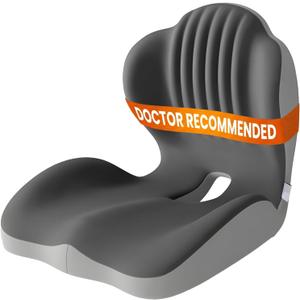 Seat Cushion Memory Foam Seat Cushion for Truck Driver Office Chair Cushion Home Chair Cushion Car Seat Cushion Non Slip Pad Sitting Ergonomic Cushions for Office Workers Car Drivers, Medium