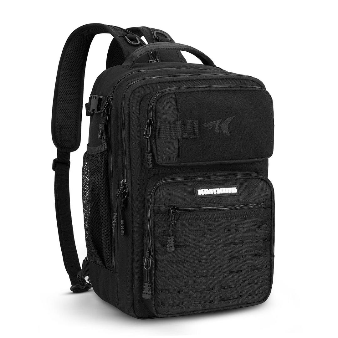 Kastking Blowbak Tactical Fishing Sling Bag Black Tackle Storage Carry Case 14x8