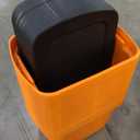 Pack of 20, 18 Gallon Orange & Black Storage Holiday Tote For Seasonal Organization