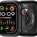 amBand for Apple Watch Series 10 46mm Metal Case Men, W1 Rugged Protective Bumper [Turn iWatch into Ultra Look] with Back Cover, Upgrade Conversion Kit Stylish Protector 46 mm - Black