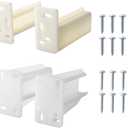 R 7227 Rear Drawer Track Back Plate, 5/16 in. x 7/8 in. and R 7265 Drawer Track Back Plate, 3/8 inch x 1 inch, Plastic