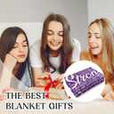 Get Well Gifts for Women, Inspirational Hug Blanket for Her Him, Cancer Care/Breast Cancer/Feel Better/Thinking of You Gifts for Women Friend Sister Mom Grandma