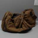 Gonex Canvas Duffle Bag for Travel, 50L Duffel Overnight Weekend Bag(Coffee) (Large-50L (Without Shoe Compartment))