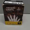 Christmas Lights,100 Count Warm White Lights with White Wire,21ft UL Certified Tree String Lights for Indoor Outdoor Christmas Decoration,Home Garden,Party Decorations