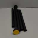 Ycinadou Black Shower Curtain Rod Tension 30 to 80 Inch, 1 Inch Diameter Adjustable Tension Curtain Rod No Drilling, Shower Rods for Bathroom, No Rust