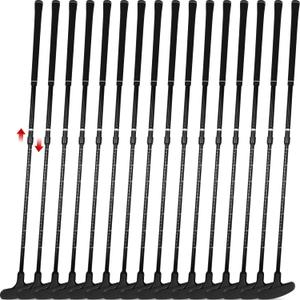 Shappy 16 Pack Golf Putters for Men and Women Adjustable Length Two Way Mini Golf Putters Kids Putter Bulk Right Left Handed Golfers Golf Clubs Set for Children Junior Adult (Black)
