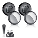 Bluetooth Tracker, Smart Air Tracker Tags-4 Pack, Key Finder and Item Locator Works with Apple Find My (iOS Only), with Protective Case/Key Ring/Lanyard, Tracker Tag for Keys/Luggage/Wallet, etc.