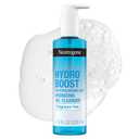 Neutrogena Hydro Boost Fragrance Free Hydrating Gel Facial Cleanser with Hyaluronic Acid, Daily Foaming Face Wash & Makeup Remover, Gentle Face Wash, Non-Comedogenic, 7.8 fl. oz