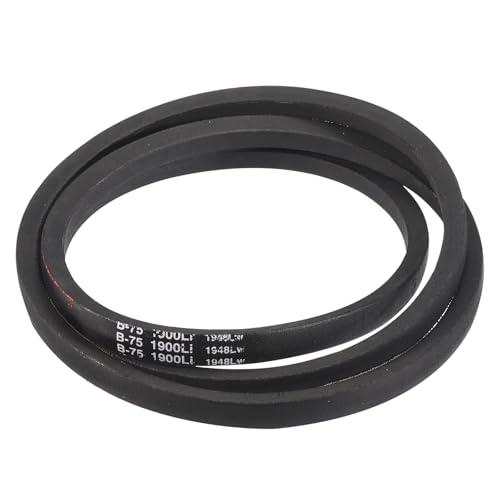 uxcell 3 Pack B75 Classic Wrapped V-Belt, 78" Outside Circumference Wrapped Industrial Rubber V-Belt B Profile V-Belt for Industrial Machinery Equipment, Black