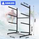 Kayak Storage Rack, Heavy Duty Kayak Racks for Garage and Outdoor Storage, Storage Rack for Kayak, Canoe, Surfboard & Paddleboard