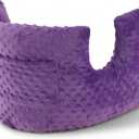 Mastectomy Pillow for Post Surgery Recovery, Breast Surgery Pillow with Pocket, Chest Support for Mastectomy, Lumpectomy, Reconstruction, Breast Cancer, Heart Surgery, Abdominal Surgery (Purple-Dot)