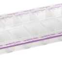 Craft Mates Bead Organizer and Plastic Storage Containers for Crafts, Buttons, Pins and More, 14 Locking Compartments, 2XL, Clear Lids