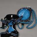 No Pull Dog Harness, Collar & Leash Set | Includes Dog Seat Belt, Collapsible Bowls & Poop Bag Dispenser. Ideal for Training, Walking, Hiking. Fits Small to Large Dogs(Blue-S)