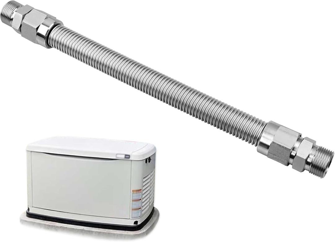 HQPASFY 0L4836A Fuel Line Flex 3/4"" Fuel Supply Flex Hose No PVC Replace# 0D3031 Stainless Steel Flex Hoses