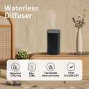 Waterless Essential Oil Diffuser, 20mL Rechargeable Nebulizing Diffuser with 4 Timers & 4 Mist Levels, Rechargeable Diffuser for Home, Office, Bedroom, Hotel, Travel (Black)
