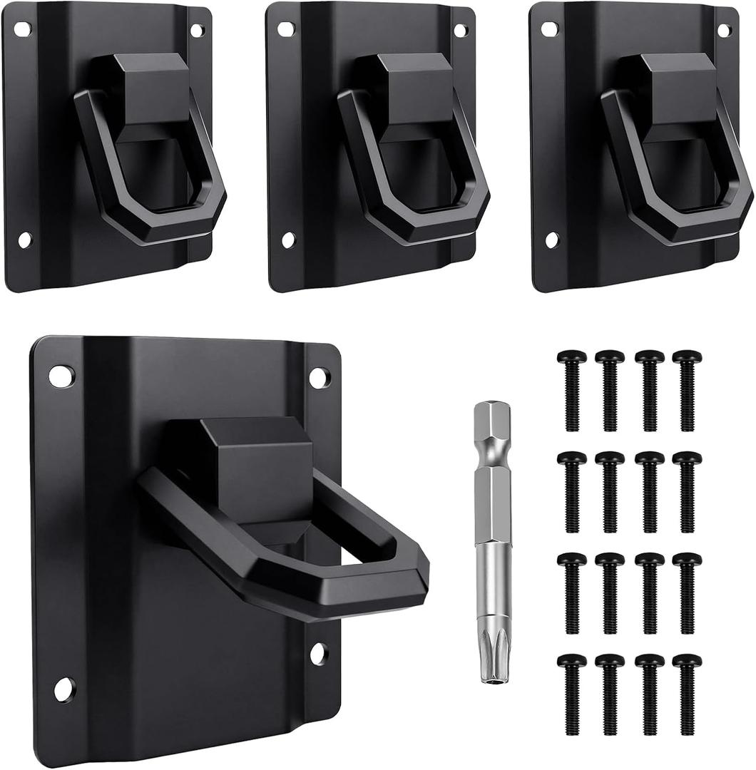 Tie Down Anchors Fit for Ford F150 & Raptor 2015-2026 & F250 F350 F450 F550 2017-2026, Aluminium Truck Bed Tie Downs Car Accessories 4-Pack Replace# FL3Z-99000A64-B & FL3Z-9928408-AB Black