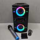Bluetooth Speakers, 60W Portable Wireless Loud Outdoor Home Party Bluetooth Speaker with Subwoofer, FM Radio, LED Colorful Lights, Microphone, Remote and Big Powerful Stereo Deep Bass Sound Boombox