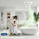 Amico Bathroom Exhaust Fan, 80 CFM, 0.8 Sones, Easy & Quiet Bathroom Fan, No Attic Access Needed, Ceiling Retrofit Ventilation Fans, ETL & FCC Certified