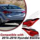 Halogen Tail Light Compatible with 2014 2015 2016 Hyundai Elantra 4-door