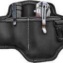 2 x Multitool Sheath with Flashlight Holder,Keychain Clip,EDC Belt Organizer for 4-5 Leatherman Multi-Tools, Nylon Knife Pouch for Men