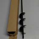 TCBWFY Auger Drill Bit for Planting 1.6x16.5inch Extended Length Garden Auger Spiral Drill Bit for Planting Bulbs Flowers,Post Hole Digger for 3/8”Hex Drill
