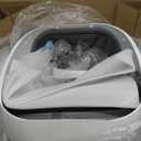 Open-Top Automatic Litter Box, Odor Control, Ready to Use, Self Cleaning Litter Box, Large Capacity with APP Control and Safety Sensor, Ellenpent, with Trash Bags/Waterproof Mat/Litter Mat