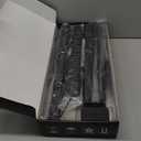 LED Desk Lamp for Home Office, Double Head 24W with Base, Architect Light 5 Lighting Brightness Flexible Gooseneck Table Reading Study, Black