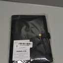 Aesthetic A5 Binder with 6 Golden Rings - Refillable & Sturdy Planner w Pockets Keeps You Perfectly Organized - Mini Notebook with Magnetic Closure Works Great as Photocard Binder for All Your Cards (Black)