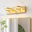 LED Bathroom Light Fixtures, 24inch Black Vanity Lights, Modern 3 Light Acrylic Wall Sconces, 350 Rotatable Wall Lighting Fixture Over Mirror