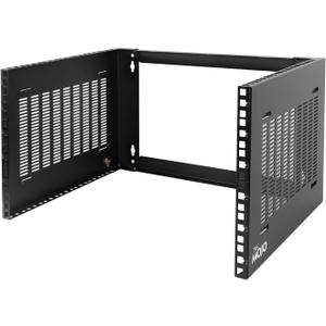 Tecmojo 6U Wall Mount Rack,6U Rack 14 inch Depth,19" Network Rack for Shallow Server and IT Equipment, Network Switches,Patch Panel Bracket,110lbs(50kg) Weight Capacity,Black
