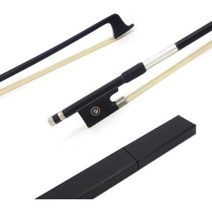 JinQu Carbon Fiber Violin Bow, Anti-Deformation, Durable and well balanced, Made with bouncy Mongolian Horse Hair, For Professional, Beginner, Adults, Kids Violins Practice (1/ 4)