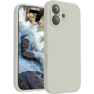 FireNova Magnetic for iPhone 17 Case, Compatible with MagSafe, [Integrated Silicone Camera Control Button] [Camera Protection] Anti-Scratch Microfiber Lining Phone Case, 6.3", Stone