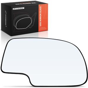 A-Premium Right Passenger Side Non-Heated Mirror Glass Replacement Compatible with 1999-2007 Chevy Silverado, Tahoe, Suburban, Avalanche & GMC Sierra, Yukon & Cadillac Escalade, Escalade ESV/EXT