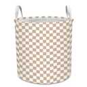 2 x XYTIDUKEJI Checkered Laundry Basket Foldable Storage Handles 13.8x15.8 In