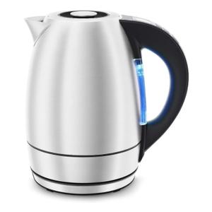 1.8 Liter Electric Kettle, 1500W Rapid Water Boiler With Lift-Out Lid – Stainless Steel - Heat Up Water In As Little As 3 Minutes For Tea, Hot Chocolate, Pour Over Coffee, And Other Hot Beverages