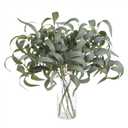 6Pcs Realistic Artificial Eucalyptus Stems - Lifelike Leaf Branches with Natural Texture for Stylish Vase Bouquets, Modern Home Decor & Elegant Wedding Arrangements