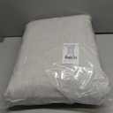 NICETOWN Linen Blend Cream White 100% Blackout Curtains for Living Room W66 x L96 2 Panels Set, Pinch Pleated Weave with Hooks Sound Reducing Window Treatments Thermal Insulated Drapes for Bedroom