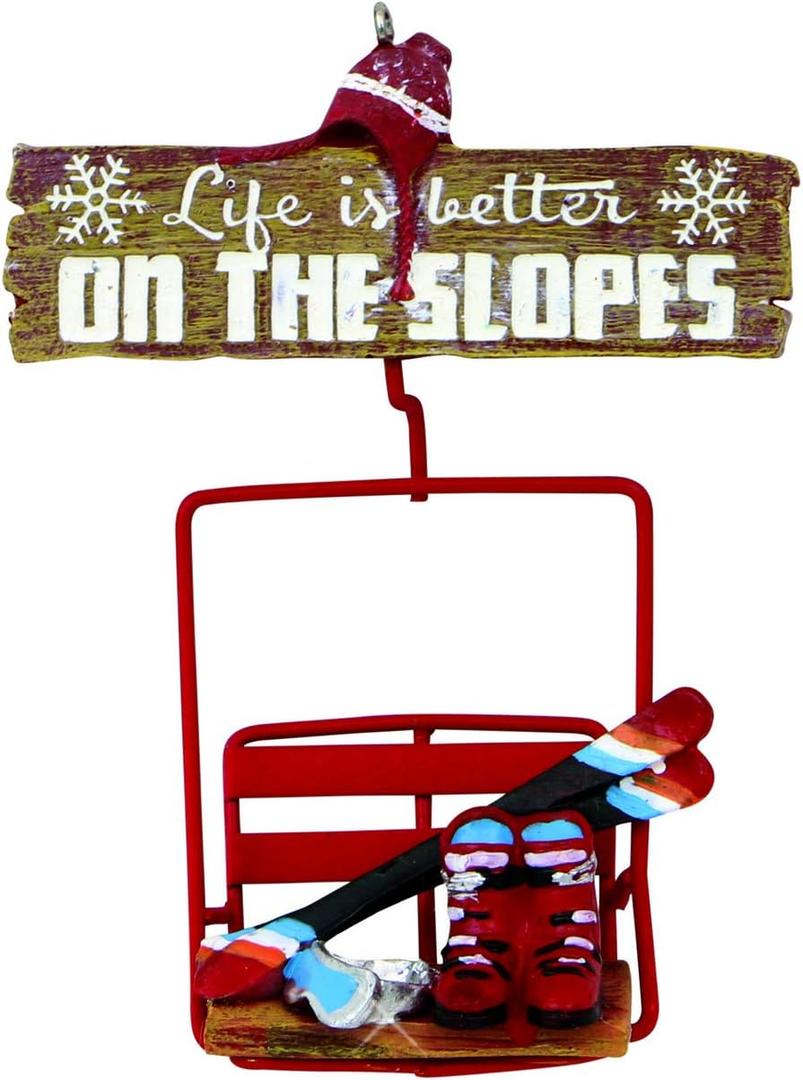 Kurt Adler Ski Lift Hanging Ornament