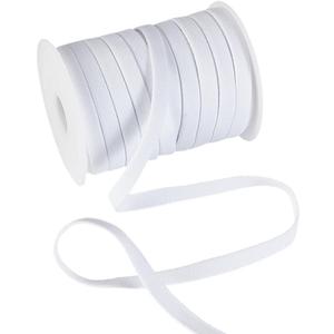 MAYJOYDIY 25 Yards White Corset Boning Casing 3/8inch Underwire Replacement Bra Cover Band Ribbon Nylon Bra Plush Back Casing for Sewing Accessories DIY Wedding Handmade Clothing
