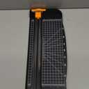 Firbon A4 Paper Cutter 12 Inch Titanium Paper Trimmer Scrapbooking Tool with Automatic Security Safeguard and Side Ruler for Craft Paper, Coupon, Label and Cardstock (Black)